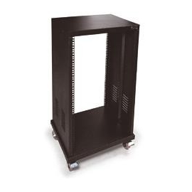 FRL-18U RACK METALICO 18U NEGRO+RUEDAS