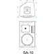 ALTAVOZ 10" ACTIVO DSP 380W SA-10 SYNQ