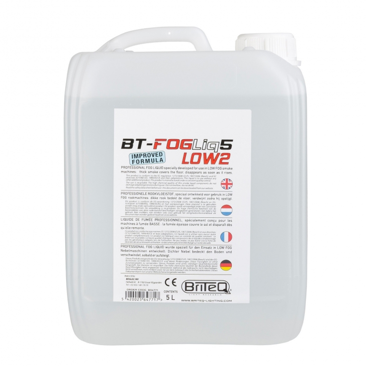 BT-FOGLIQ5 LOW2 5L LÍQUIDO HUMO BAJO BRITEQ