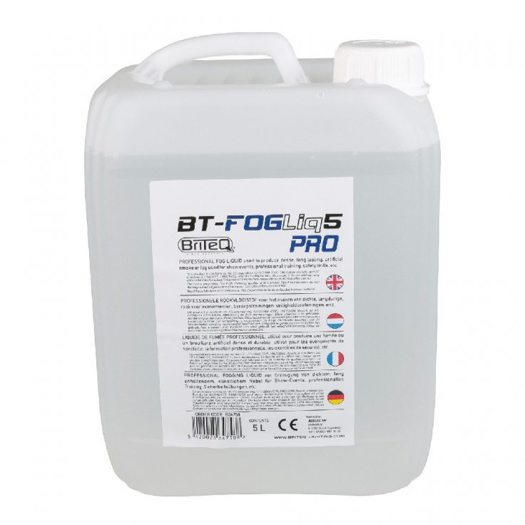 BT-FOGLIQ5 PRO GARRAFA LÍQUIDO HUMO 5L PRO BRITEQ