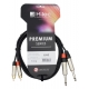 CABLE 2 JACK 6.3 MONO A 2 RCA MACHO 1.5m PREMIUM HILEC