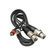 CABLE 2 RCA/M A 2 XLR/H 1,5M