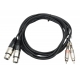 CABLE 2 RCA MACHO A 2 XLR HEMBRA 3m HILEC