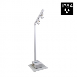 BTI-AKKUPOLE WHITE POSTE ILUMINACIÓN LED 4x5W IP-64 BATERÍA DMX BRITEQ 
