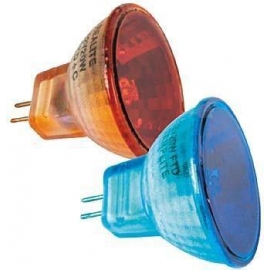 LÁMPARA MINI DICROICA LLAMA VIRTUAL 12V 20W AZUL