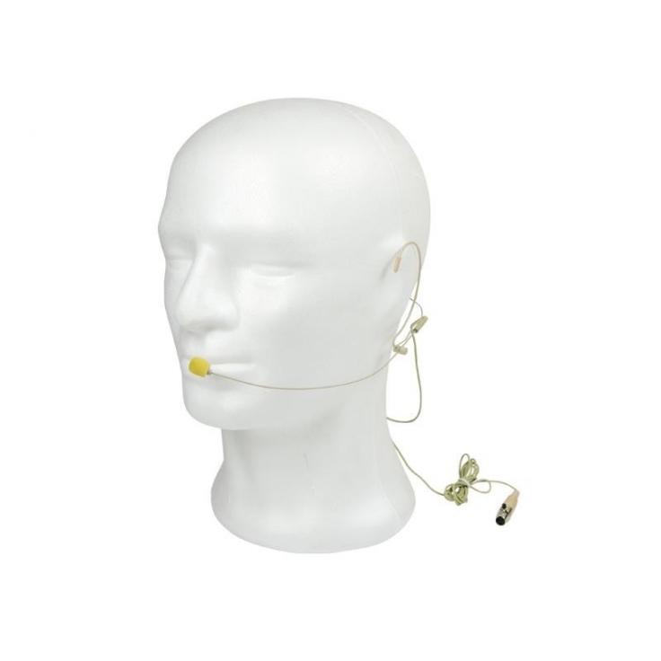 MICROFONO DIADEMA TIPO MADONNA COLOR CARNE - QP-AUDIO