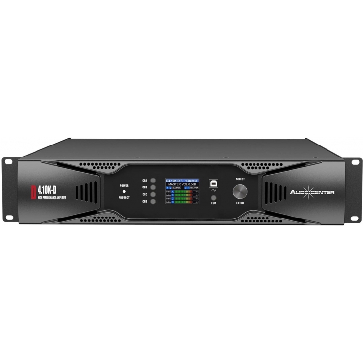 ETAPA POTENCIA DIGITAL DSP D4.10K 4 x 3000w 4 Ohm DANTE AUDIOCENTER