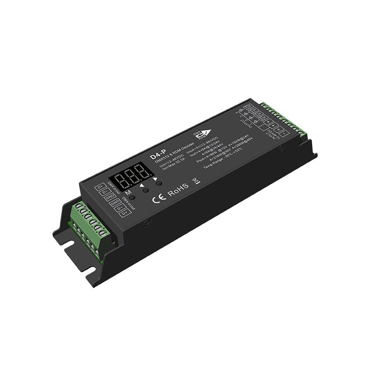 D4-P DECODIFICADOR DMX-512 / RDM 1-4 CANALES
