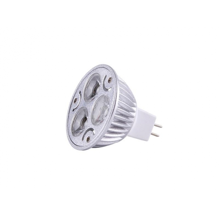 DICROICA MR-16 3x1W 12V BLANCA FRIO 60º