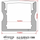 PERFIL ALUMINIO SUPERFICIE. 15MM 2m JBSYSTEMS