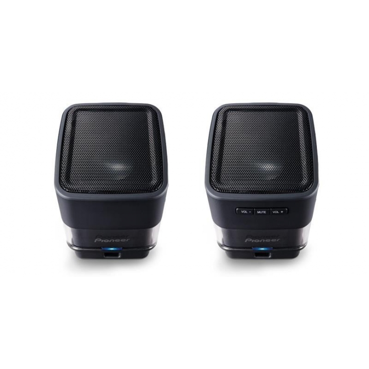 PIONEER S-MM201-K PAREJA MINI ALTAVOCES AMPL.USB NEGRO