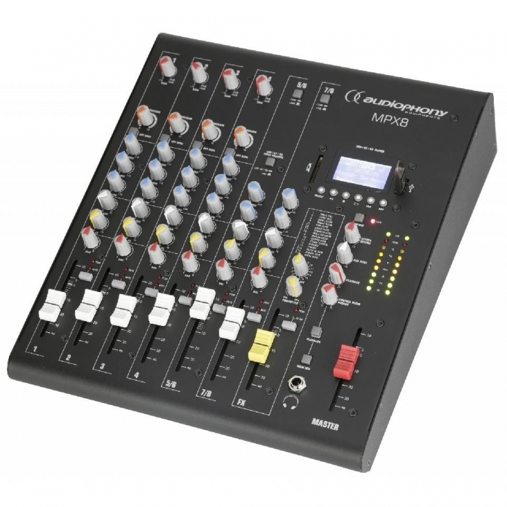 MPX-8 MEZCLADOR 8C DSP /USB / SD / BT AUDIOPHONY