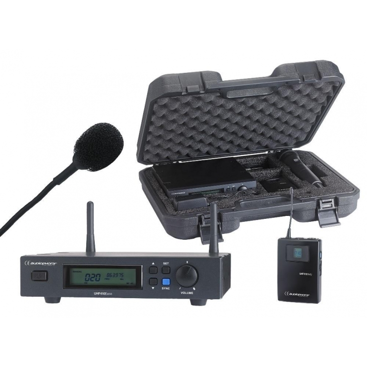 PACK MICROFONO INALAMBRICO UHF410-LAVA AUDIOPHONY