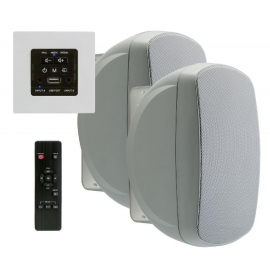 SISTEMA 2x30W MANDO AMPLIFICADOR + CAJAS ACUSTICAS