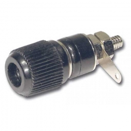 CONECTOR CHASIS BANANA HEMBRA NEGRO HILEC