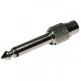 ADAPTADOR. RCA HEMBRA A JACK MONO ALUMINIO