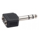 ADAPTADOR JACK, JACK 3.5 HEMBRA ST A JACK MACHO 6,35 ST