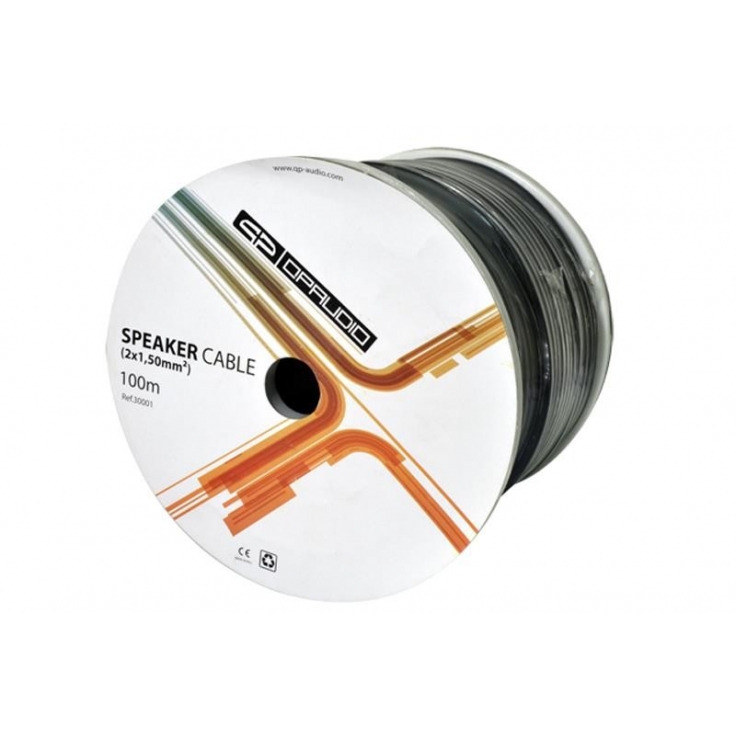 BOBINA 100M MANG.ALTAVOZ 2x1,5mm QP-AUDIO