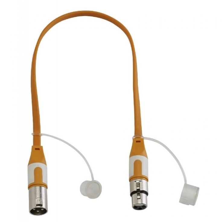 CABLE PLANO XLR MACHO A XLR HEMBRA 1M HILEC