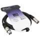 CABLE XLR MACHO A XLR HEMBRA 1,50m HILEC
