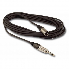 CABLE 1 XLR MACHO A 1 JACK 6,3 MONO 10m HILEC