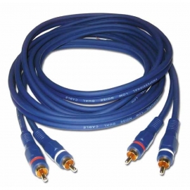 CABLE ALTA CALIDAD 2 RCA MACHO A 2 RCA MACHO 1,20m HILEC