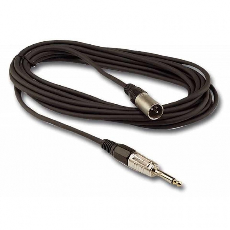 CABLE 1 XLR MACHO A 1 JACK 6,3 MONO 1,5m HILEC