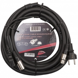 AUDIO COMBI CABLE SCHUKO/XLR-5M JBSYSTEMS