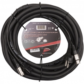 AUDIO COMBI CABLE SCHUKO/XLR-10M JBSYSTEMS
