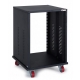 FRL-15U RACK METALICO 15U FONDO EXTRA CON RUEDAS