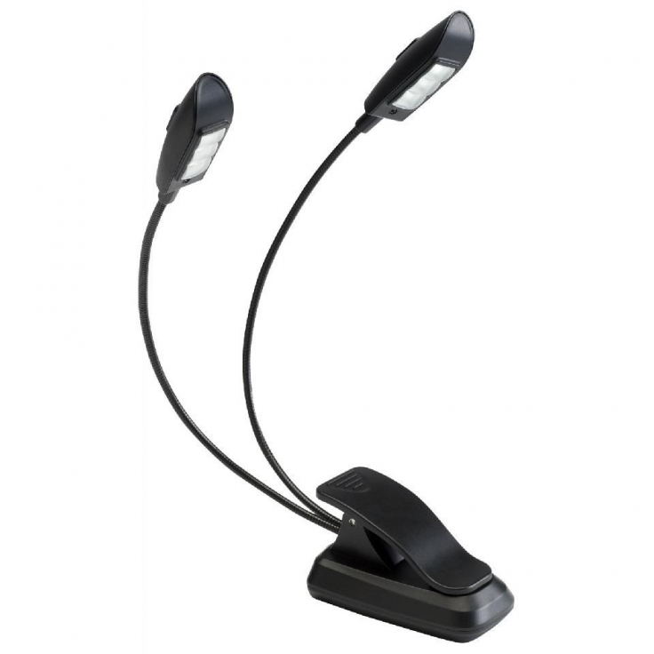 FLEXO LUZ DOBLE ESCRITORIO CON 3+3 LED COB HILEC