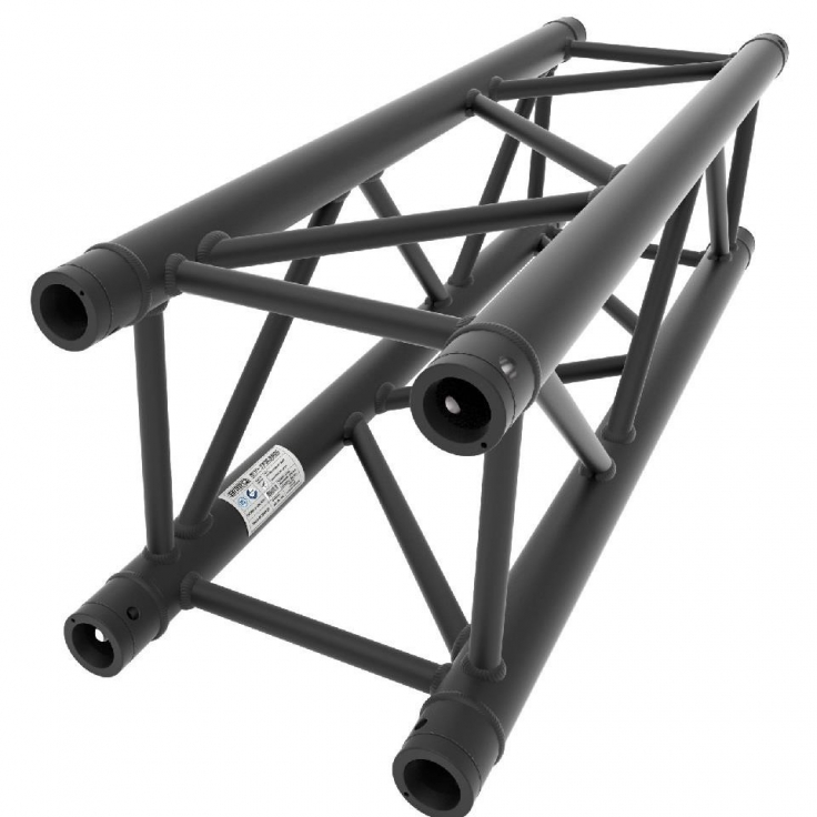 TRAMO TRUSS CUADRADO NEGRO QUAT 290 1m BRITEQ