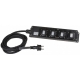 REGLETA CORRIENTE 4 SHUCKO IP-44 CABLE 3m IP-44 HILEC