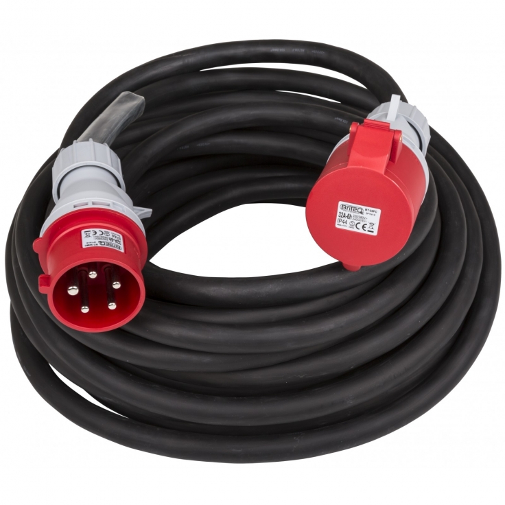 CABLE ALIMENTACION 32A CEE 5 POLOS 20M BRITEQ