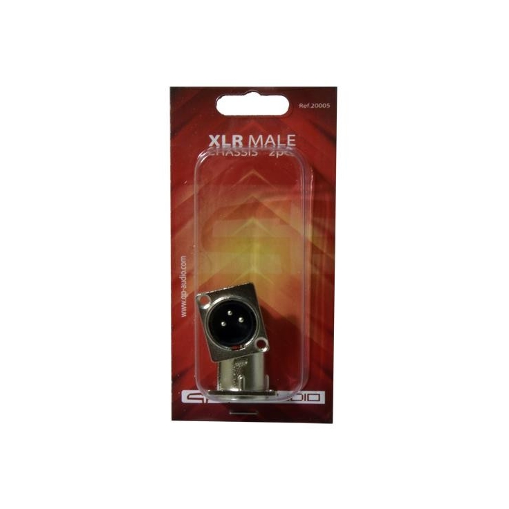 CONECTOR XLR MACHO BASE 3 PIN SET 2 u QP-AUDIO