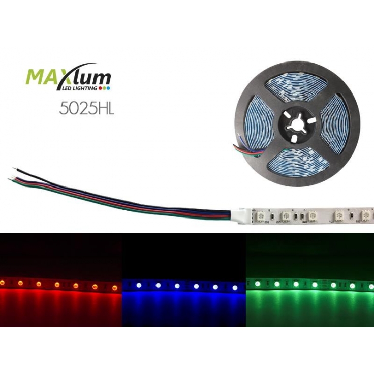 TIRA LED FLEX RGB 5m 60 LED/m 5050 24V IP-20 MAXLUM