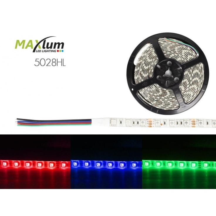TIRA LED FLEX RGB 5m 60 LED/m 5050 12V IP-65
