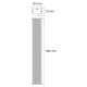 CLS880 COLUMNA 2 VIAS 8x2.5\"-40 /80W 100V IP44