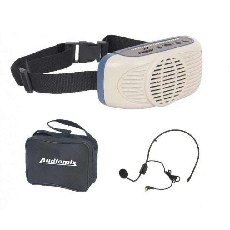 AMPLIFICADOR PORTATIL CON MICROFONO DIADEMA H-117 AUDIOMIX