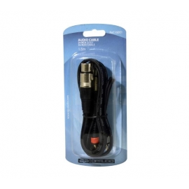 CABLE 2 x RCA MACHO GOLD A 2 x XLR HEMBRA.1,5m QP AUDIO