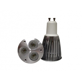 DICROICA GU-10 3x3W 220V BLANCA FRIO 60º